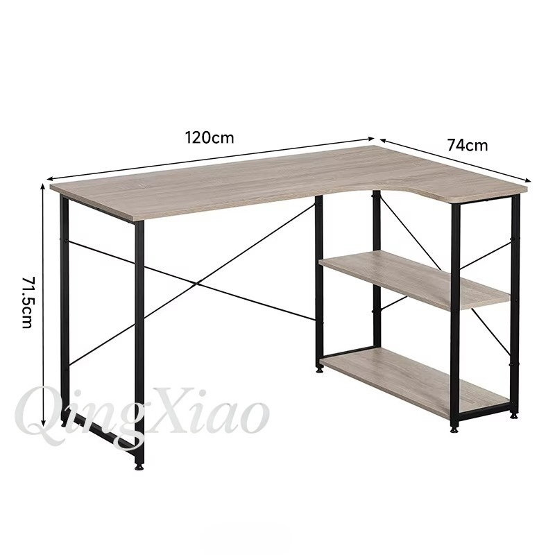 L Shaped Corner Desk With Book - Home Office Desk With Drawers recension och pris