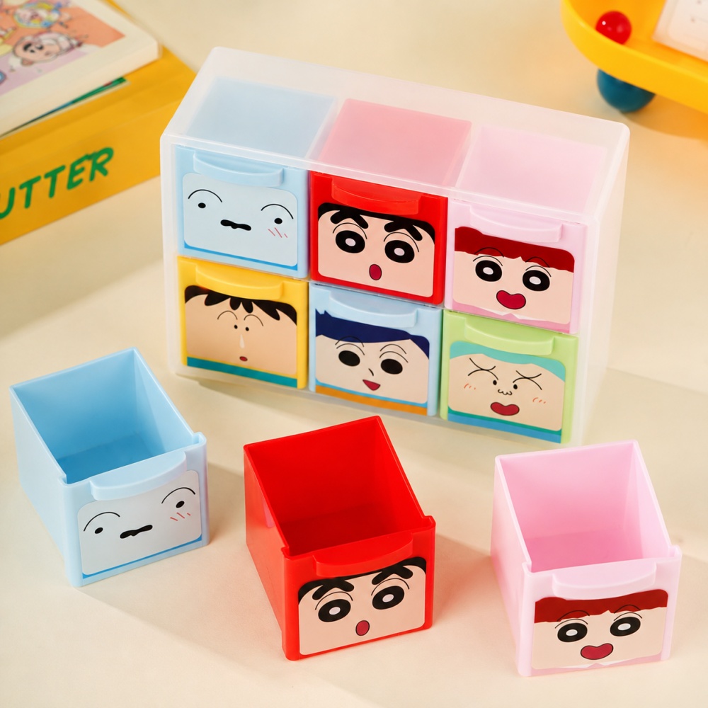 Genuine Crayon Shin-chan 6 Gri - Home Office Desk With Drawers recension och pris
