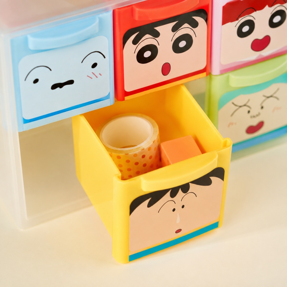 Genuine Crayon Shin-chan 6 Gri - Home Office Desk With Drawers recension och pris