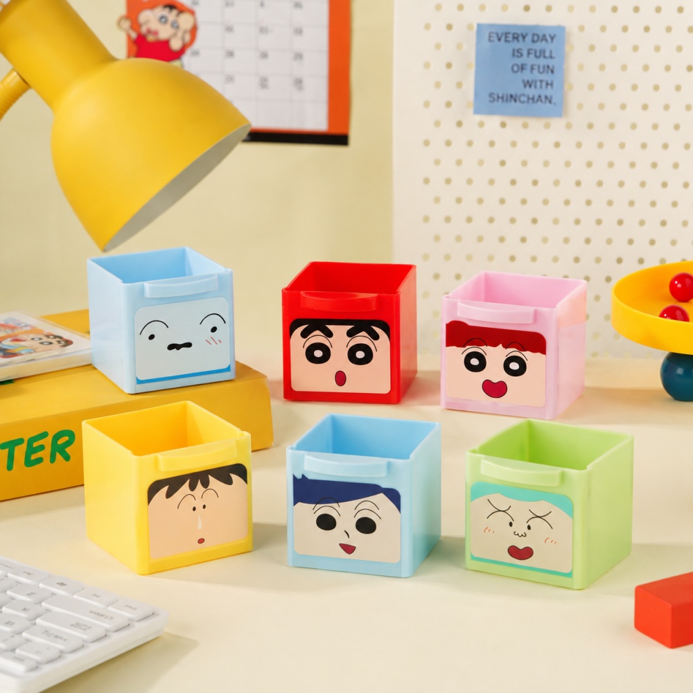Genuine Crayon Shin-chan 6 Gri - Home Office Desk With Drawers recension och pris