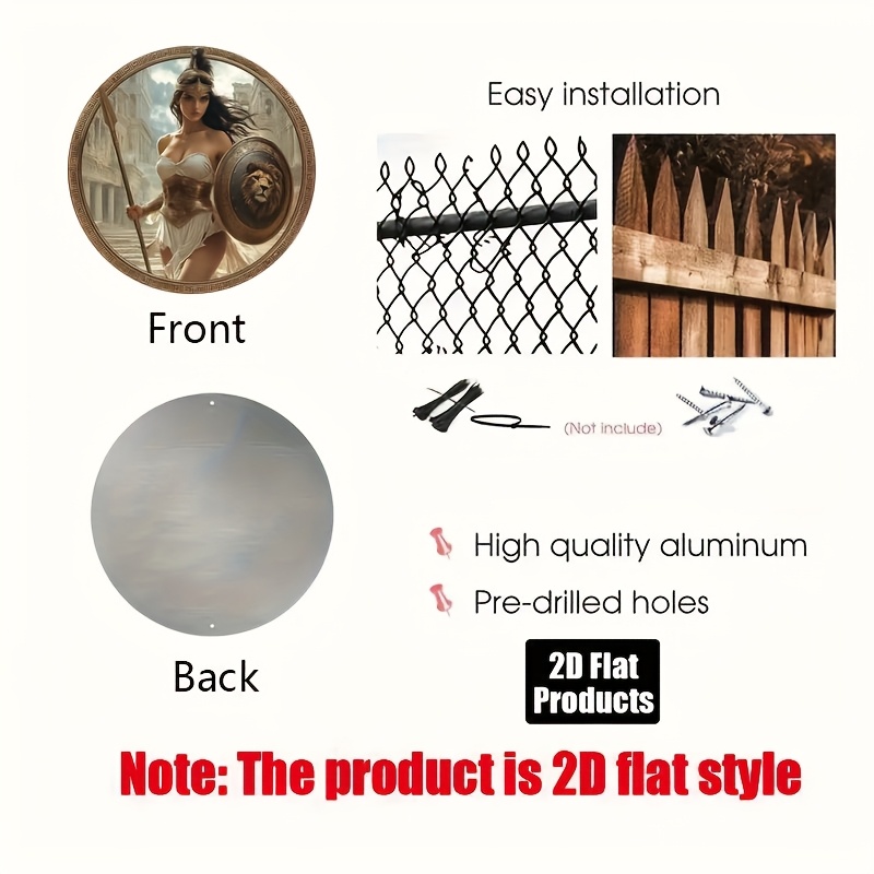 Vintage Greek Warrior Round Al - Home Office Ideas recension och pris