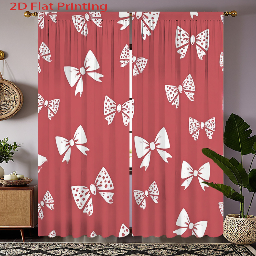 2pcs, 2D Flat Printing Curtain - Home Office Of Amazon recension och pris