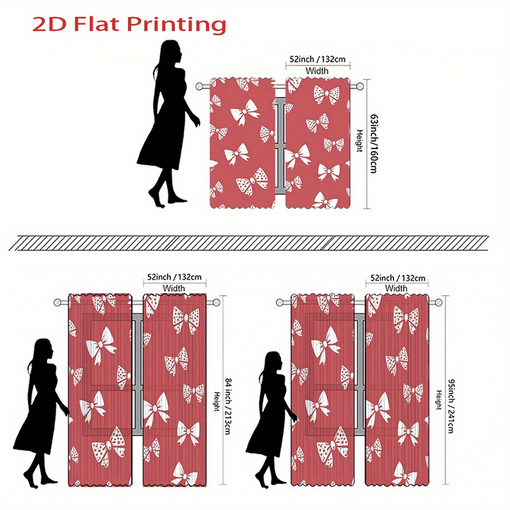 2pcs, 2D Flat Printing Curtain - Home Office Of Amazon recension och pris