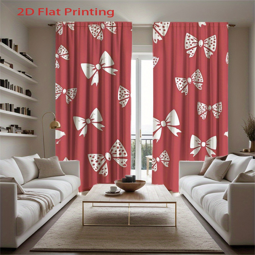 2pcs, 2D Flat Printing Curtain - Home Office Of Amazon recension och pris