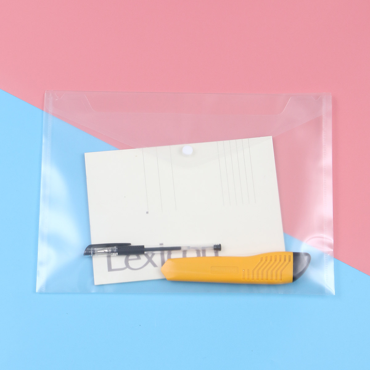 24Pcs Transparent Thickened PP - Home Office Travel Document recension och pris