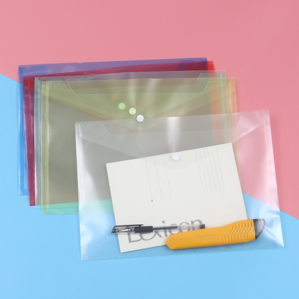 24Pcs Transparent Thickened PP - Home Office Travel Document recension och pris