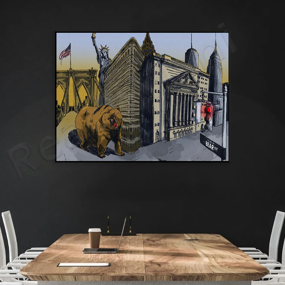 Bear Artwork | New York | Bear - Home Office Marketing recension och pris