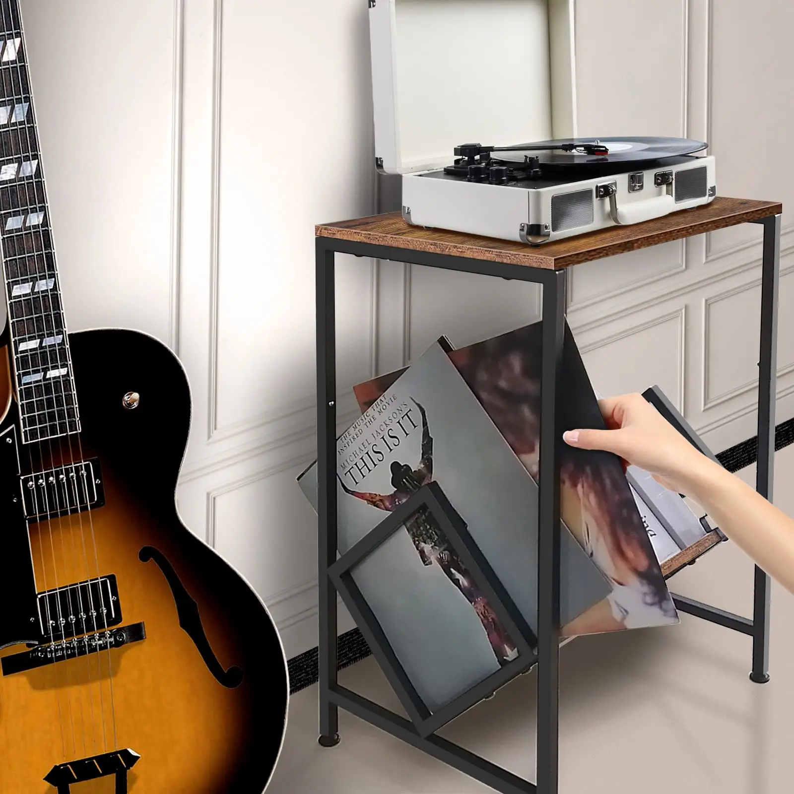 'Table Nightstand Up to 80 Alb - Home Office Of Amazon recension och pris