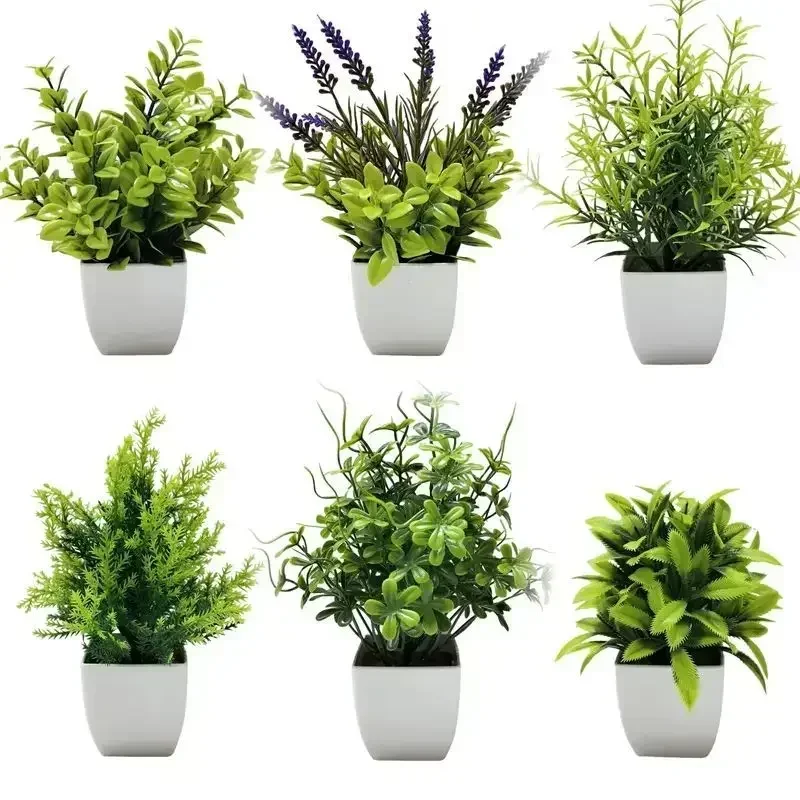 Lifelike Artificial Potted Pla - Plant Desk Mini recension och pris