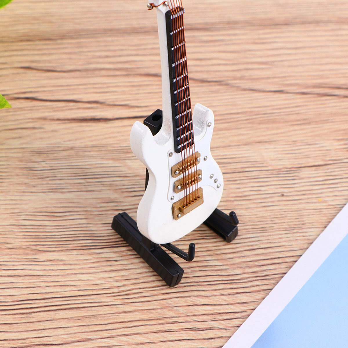 Mini Electric Guitar Decor Whi - Standing Desk Electric recension och pris
