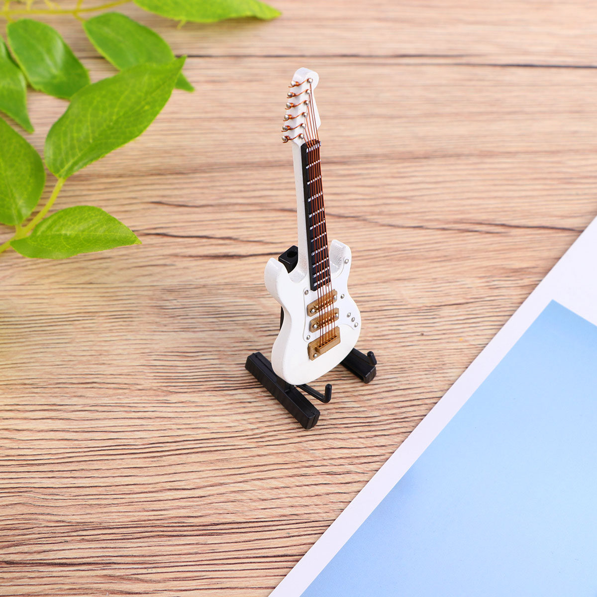 Mini Electric Guitar Decor Whi - Standing Desk Electric recension och pris