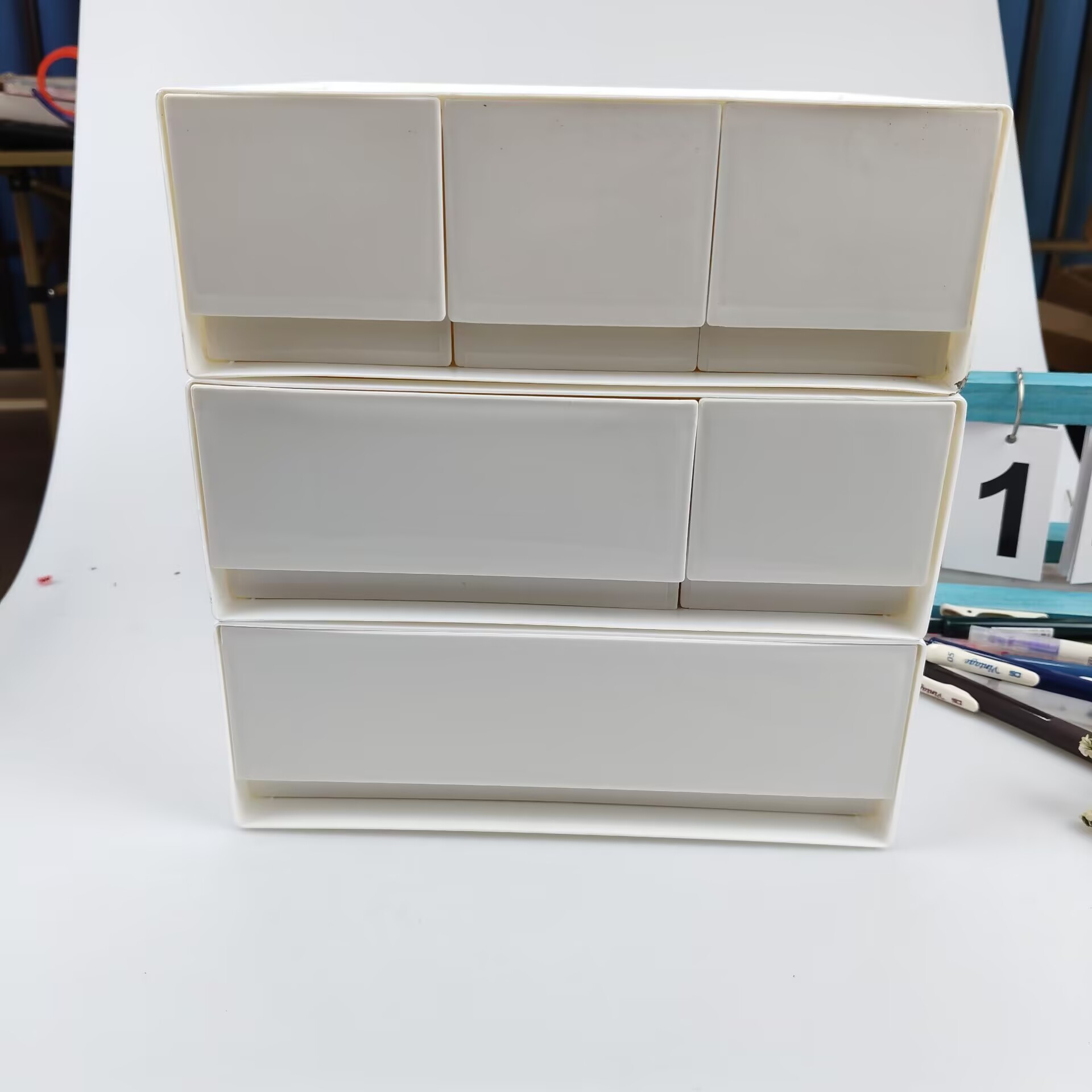 Desktop Storage Box, Drawer, C - Home Office Desk With Drawers recension och pris