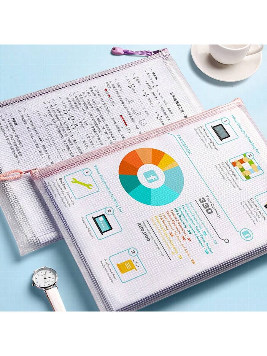 Macaron Colored Waterproof A4  - Home Office Travel Document recension och pris