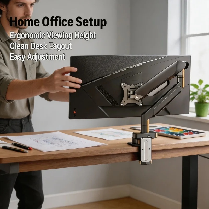 Single Monitor Mount Bracket f - Monitor Riser Stand recension och pris