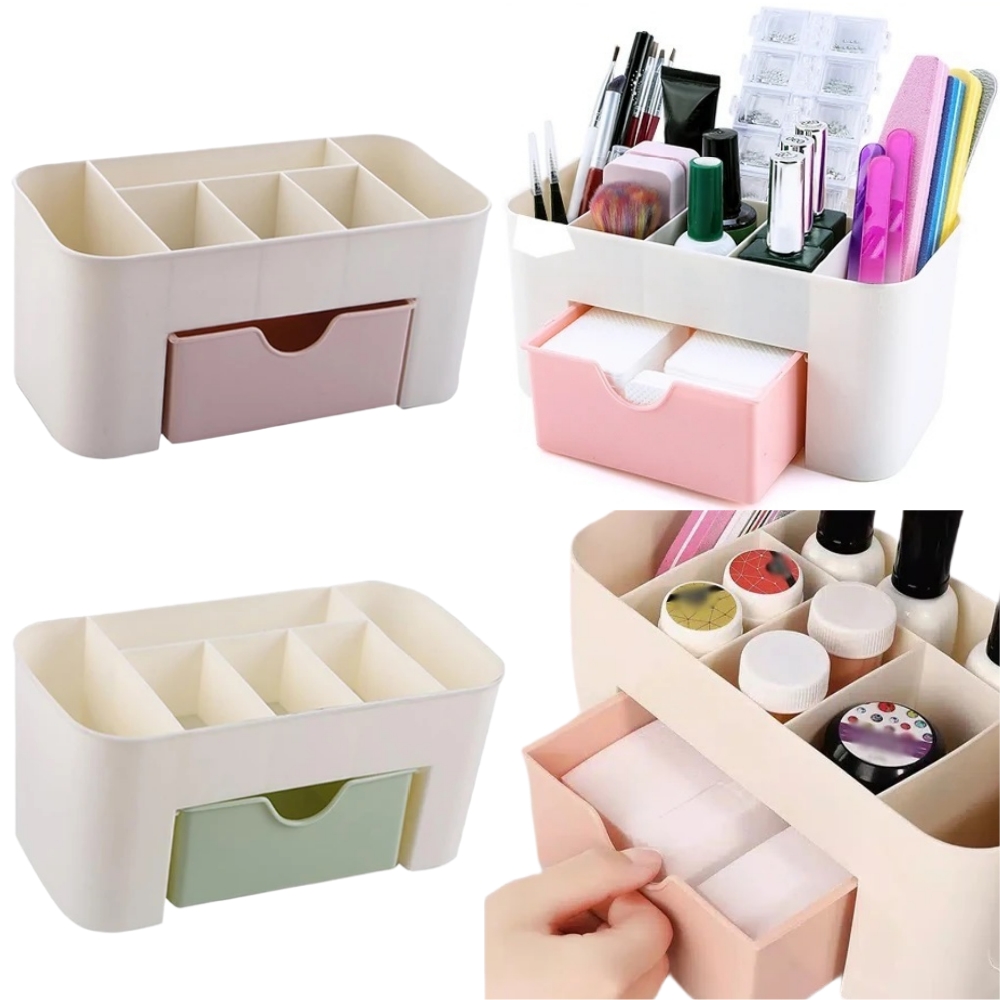Nail Art Organizer Desktop Dra - Home Office Desk With Drawers recension och pris