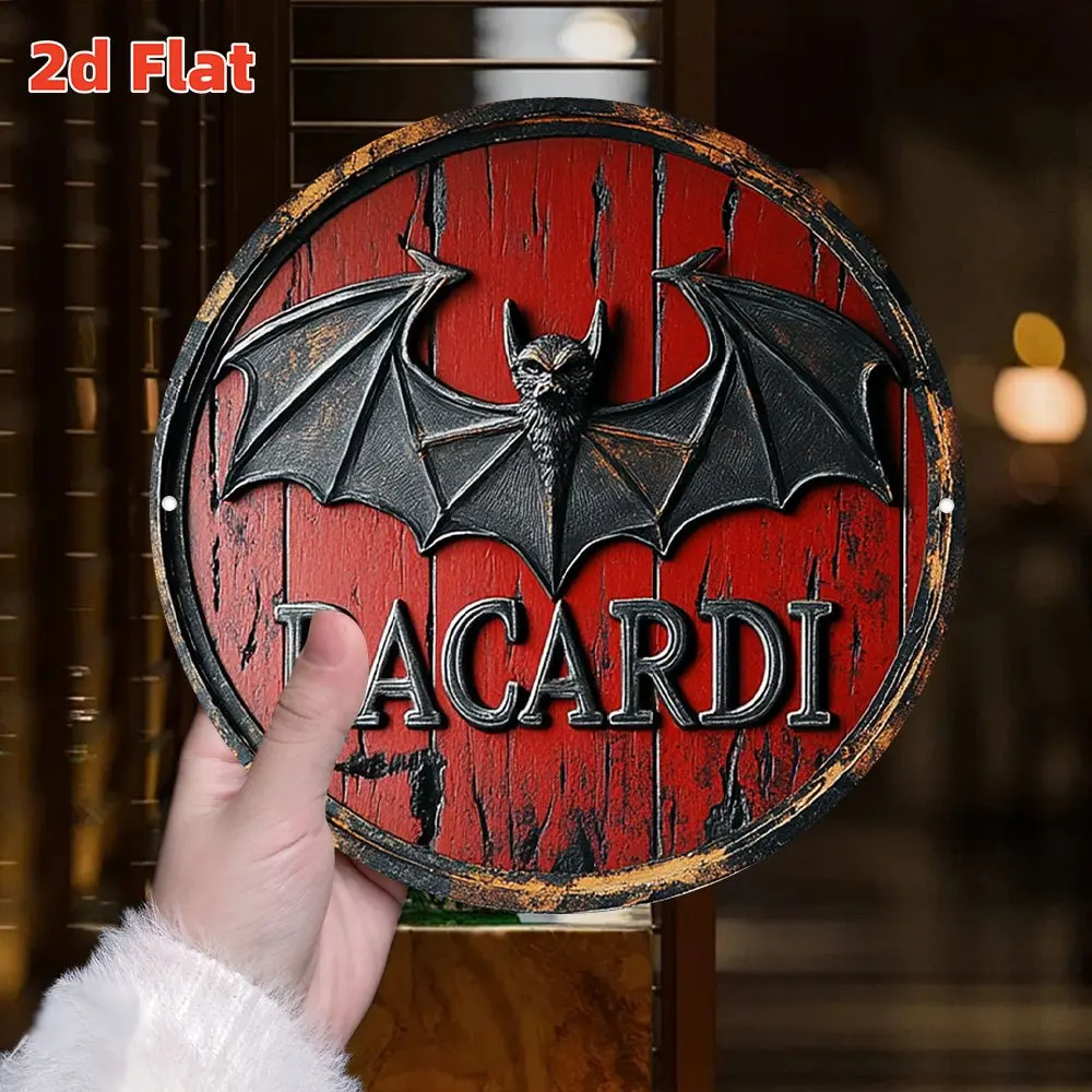 Tin Sign - Bacardi Bat Logo Me - Home Office Logo recension och pris