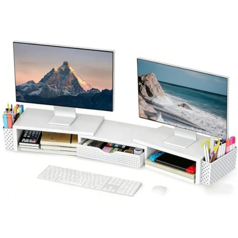 Metal Desk Organizers and Acce - Monitor Riser Stand recension och pris