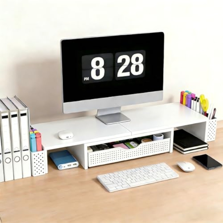 Metal Desk Organizers and Acce - Monitor Riser Stand recension och pris