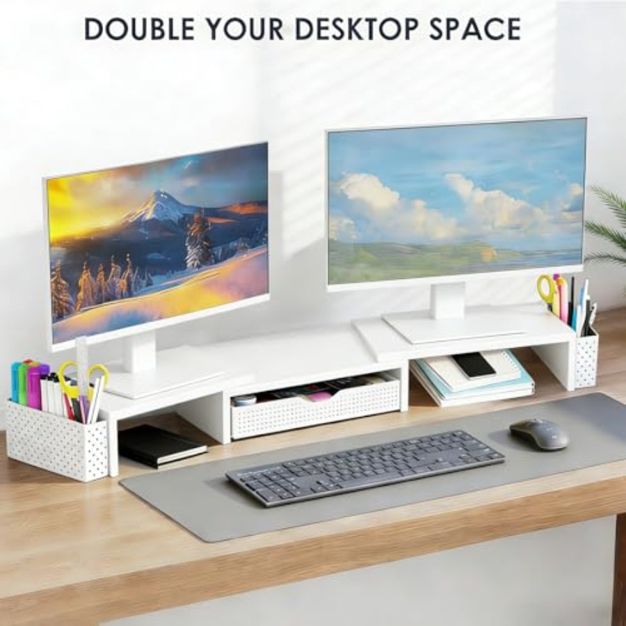 Metal Desk Organizers and Acce - Monitor Riser Stand recension och pris