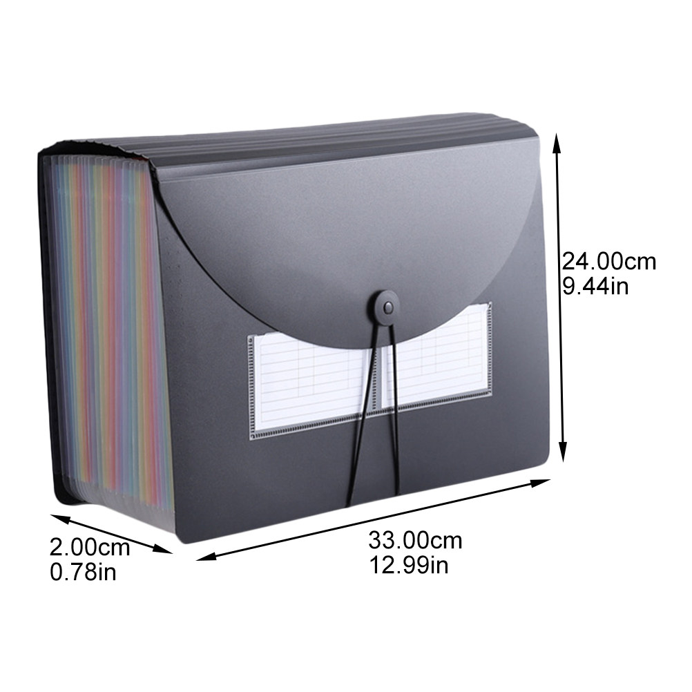 Rainbow Accordion File Folder  - Home Office Travel Document recension och pris